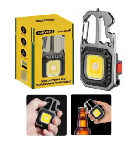 LANTERNA LED CHAVEIRO E KIT DE CHAVES FLASHLIGHT LELONG LE-8317