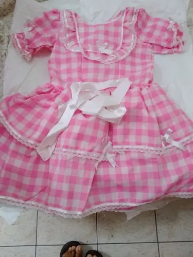Vestido infantil novo forrado