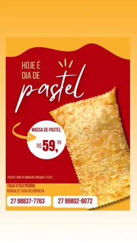 Massa de Pastel - 50 Unidades