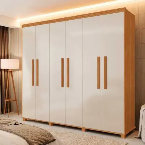 Guarda Roupa 6 Portas 4 Gavetas 100% MDF Novo Fazemos Entrega