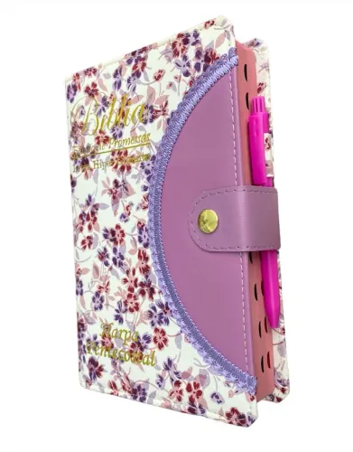 Bíblia Sagrada Harpa Pentecostal com Capa Floral