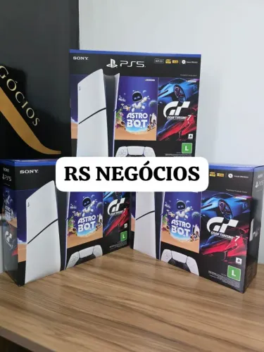PS5 Midia Digital, com dois jogos, Lacrado + Nota Fiscal (Até 12x)