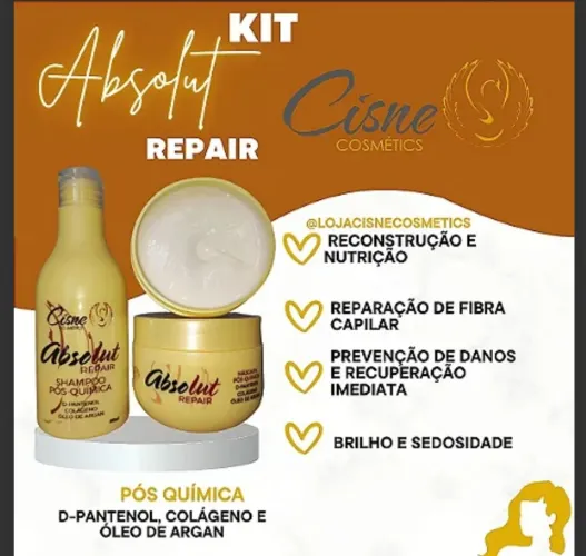 KIT ABSOLUT REPAIR CLIENTE CISNE COSMETICS