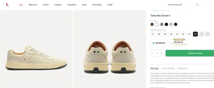 Tênis reserva Tam 42 - ZERADO!