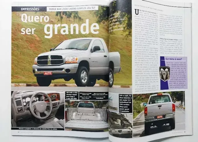 Dodge Ram 2500 2006, Chrysler 300C - Revista Auto Esporte 