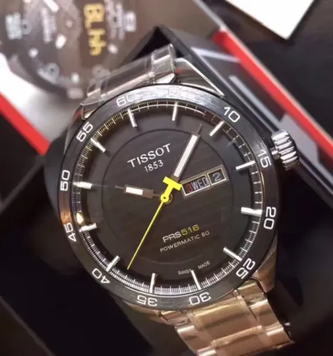 Relógio masculino Tissot Prs 516 Powermatic 80 T100.430.11.051.00