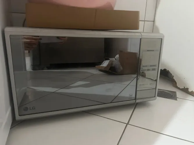 Microondas com defeito