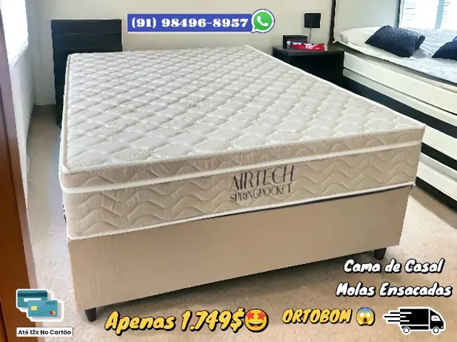 CAMA DE CASAL ORTOBOM MOLAS ENSACADAS