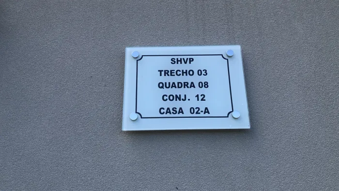 Placas de endereço personalizada