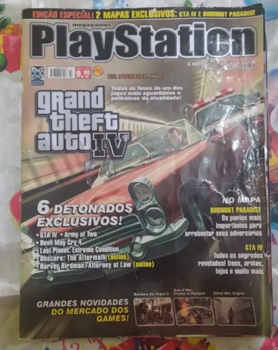 Revista PlayStation Edição Especial GTA IV + Burnout Paradise