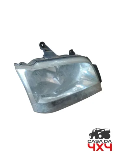 Farol Diant Direito S10 Cromado Lente Craquelada 2001 A 2011 Direito/passageiro