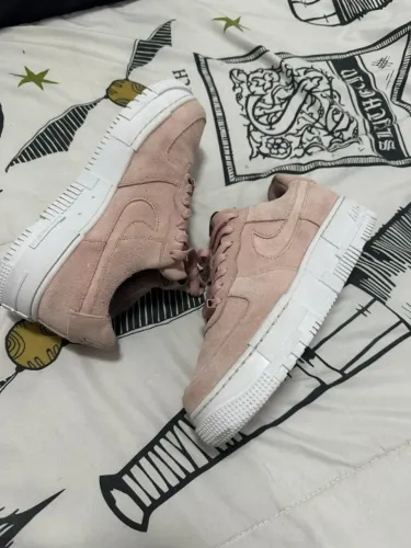 tênis nike air force 1 pixel feminino pink oxford tam 38