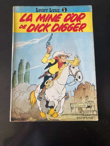 Lucky Luke 01 - La Mine d?or de Dick Digger - 1977 ed francesa .