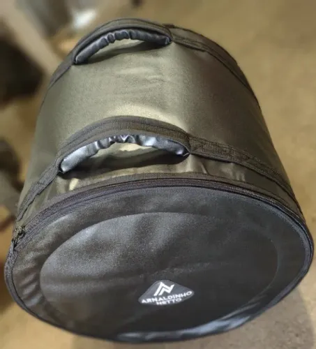 Feito pra durar: semi case super luxo em capota marítima p/ bumbo 20" -somos o fabricante 