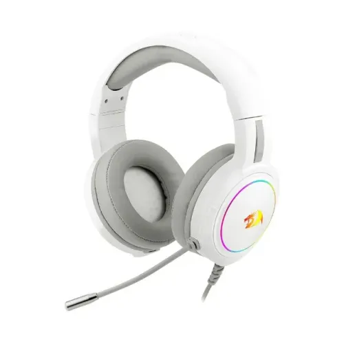 Headset Gamer Redragon Mento White Led RGB P2 C/ Adaptador P3 - WZetta