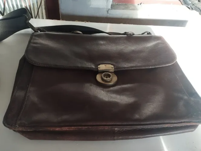 Pasta executiva Fóssil original de couro 