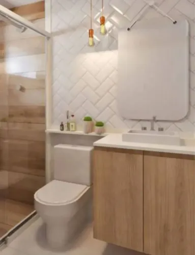 Balcão de Banheiro 2 Portas Madeira Maciça