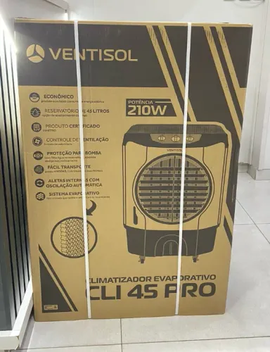 Lacrado Climatizador e Umidificador Ar Ind 3 Vel. 45L 210W 220V - Ventisol