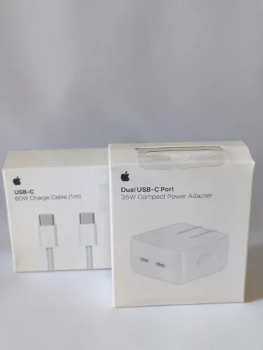 Carregador iPhone Cabo USB-C 1m + Tomada 35W