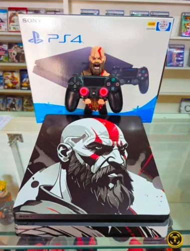 Playstation 4 pasta térmica trocada higienização feita controle original 