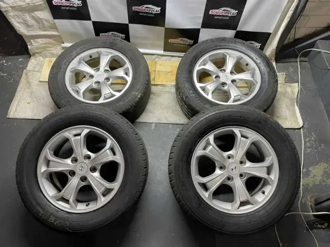 jogo de rodas 16" hyundai tucson c/pneus