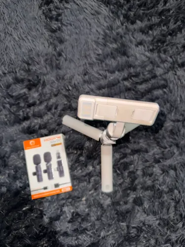 Kit microfone e tripé