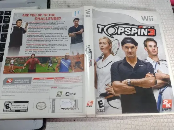 Top Spin 3 Jogo de Tenis Para Nintendo Wii