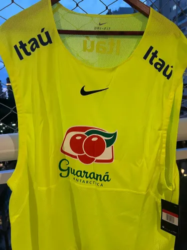 Regata Masculina Nike Brasil Seleção Brasileira Treino Colete G/GG
