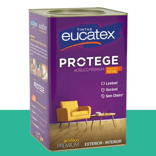 Tinta Acrílica Acetinada Eucatex Malaquita 16 L