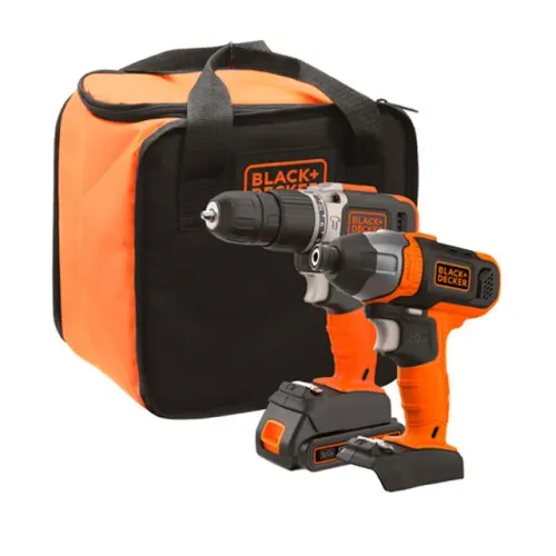 Combo Parafusadeira/Furadeira de Impacto + Parafusadeira de Impacto 20V Black+Decker