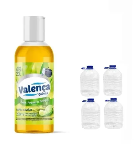 DESINFETANTE CONCENTRADO (FAZ 120L) - CAPIM LIMAO (CAIXA C/6UN)