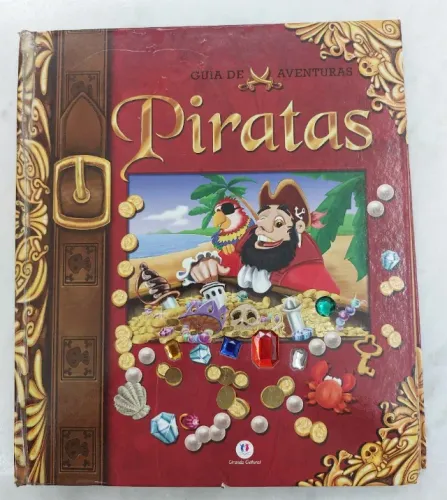 Livro interativo infantil Guia de Aventuras Piratas