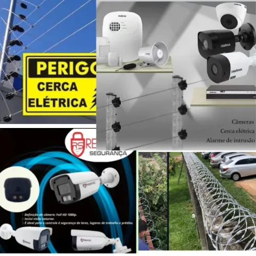Câmera de segurança, cerca elétrica, manutenção de câmera de segurança, alarme, CFTV, dvr