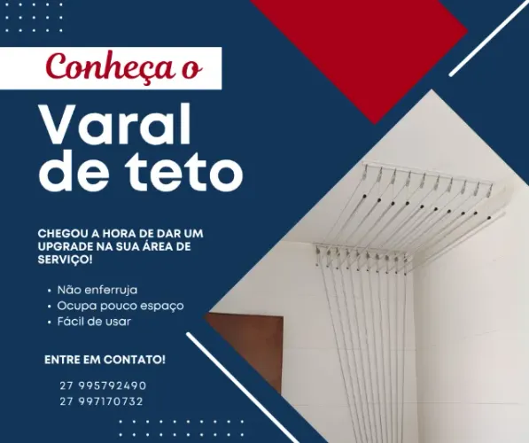 Varal de teto