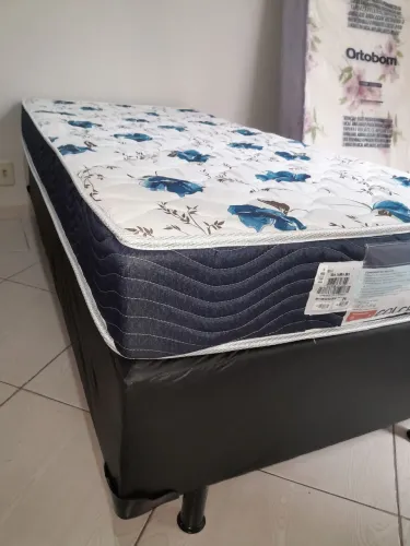 Colchão Ortobom mais cama Ortobom solteiro 