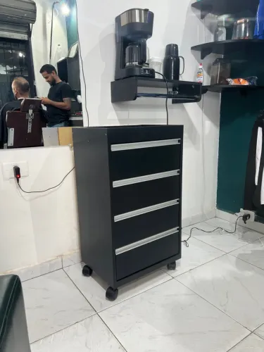 Gaveteiro Preto com Rodinhas - Ideal para Organização