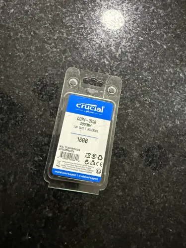 NOVO E LACRADO - 16GB 3200MHZ - Pente de Memória Notebook DDR4 3200MHZ Crucial