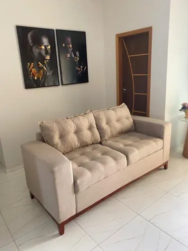 Sofá luxo 2 Lugares tecido linho 1.90 largura R$ 1.799,99 a vista 