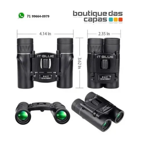 Binóculo De Alta Potência Ampliação 8×21 Zoom De Alto Alcance Portátil Dobrável LE-2050