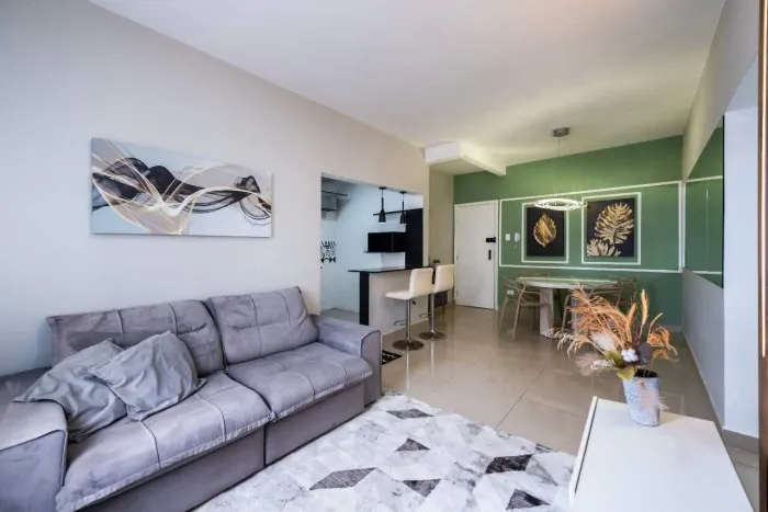 Apartamento para aluguel, 2 quartos, 1 vaga, Aparecida - Santos/SP