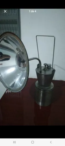 Lampião a gás feito em inox