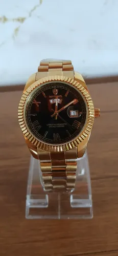 RELOGIO BINBOND DOURADO COM PRETO