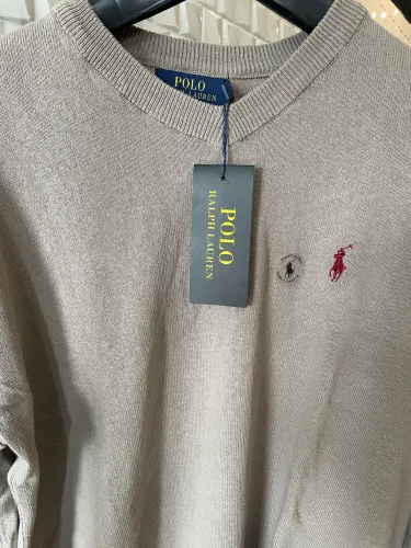 Suéter masculino premium PRL cor marrom - Tamanho GG