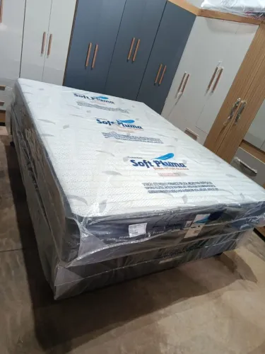 Cama box casal colchão molas ensacadas - entrega gratuita