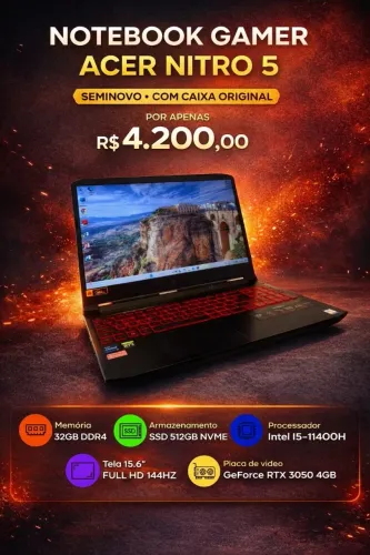 NOTEBOOK SEMINOVO ACER NITRO 5