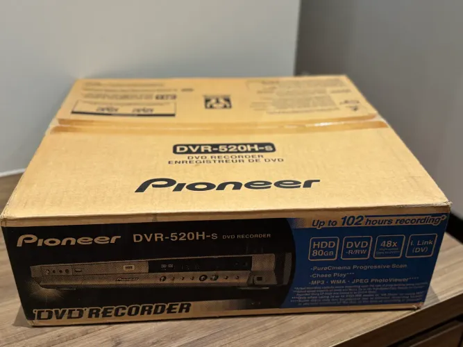 Pioneer DVR-520HS DVD RECORDER GRAVADOR DE DVD COM 80Giga HD