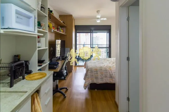 Flat mobiliado à venda no Brooklin | 27m² | 1 Dormitório | Próximo à Estação Brooklin