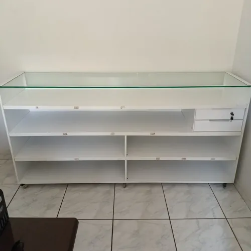 Balcão MDF Rodinhas Semi Novo Grande 