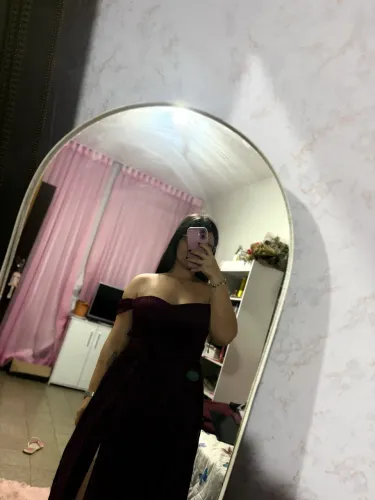 Vestido de Festa Longo Marsala com Brilho - Tam. G