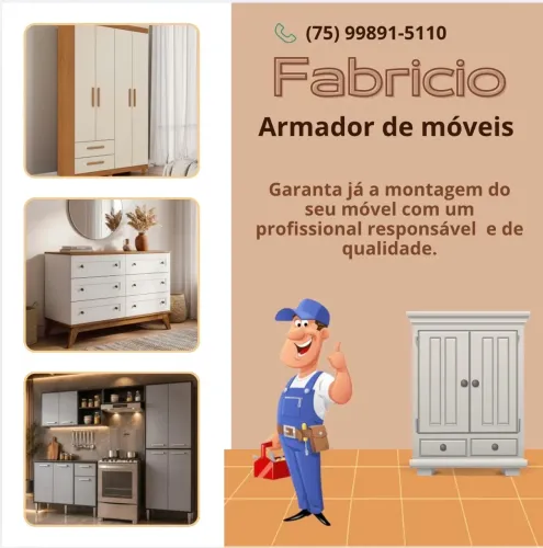 Montador de moveis em feira de santana